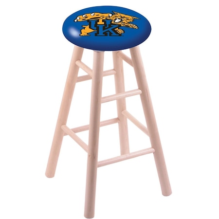 Holland Bar Stool Co Maple Counter Stool, Natural Finish, Kentucky "Wildcat" Seat RC24MSNat